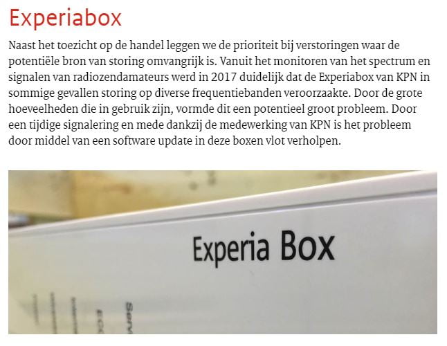 Ondeugelijke software in de Experimentenbox van KPN